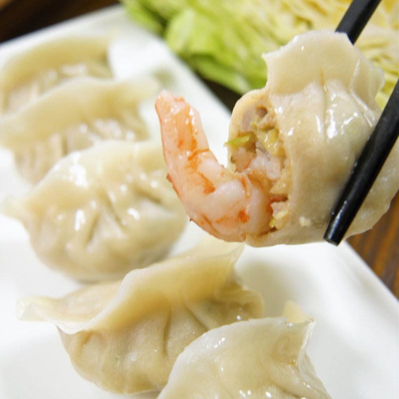 手工甘藍鮮蝦水餃20入【無添加】 - 水餃/滷味/熟食 - 其他材質 白色