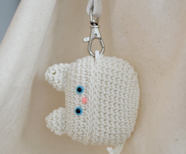白猫ちゃん AirPods Proケースカバー シリコンケース付 貓 保護