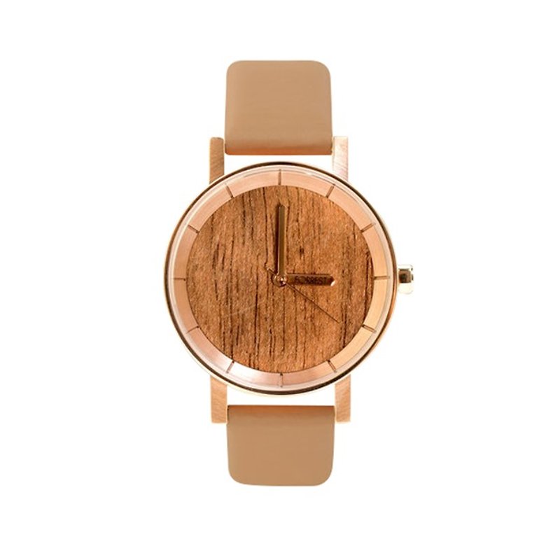 FORREST-[New] Ivory Wood Beige Veneer (S) - Women's Watches - Genuine Leather 