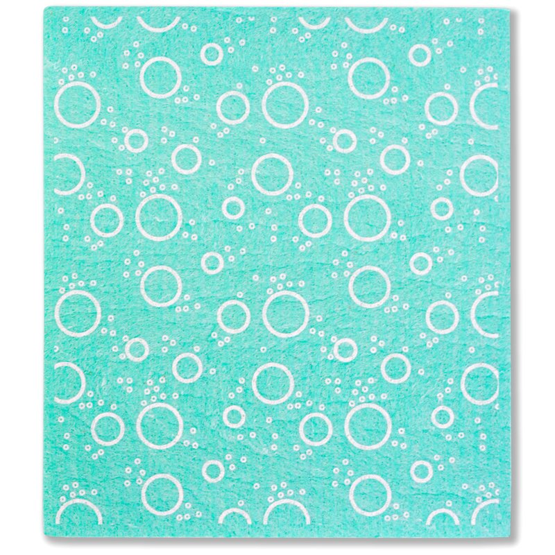 Minimalist Refreshing Green Cellulose Sponge Cloth (Bubbles) - อื่นๆ - วัสดุอีโค สีเขียว