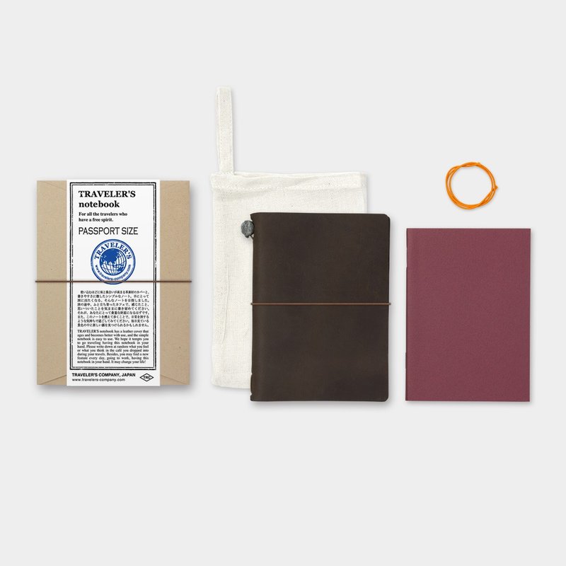 Traveler's Notebook PA SIZE - Brown - สมุดบันทึก/สมุดปฏิทิน - หนังแท้ สีนำ้ตาล