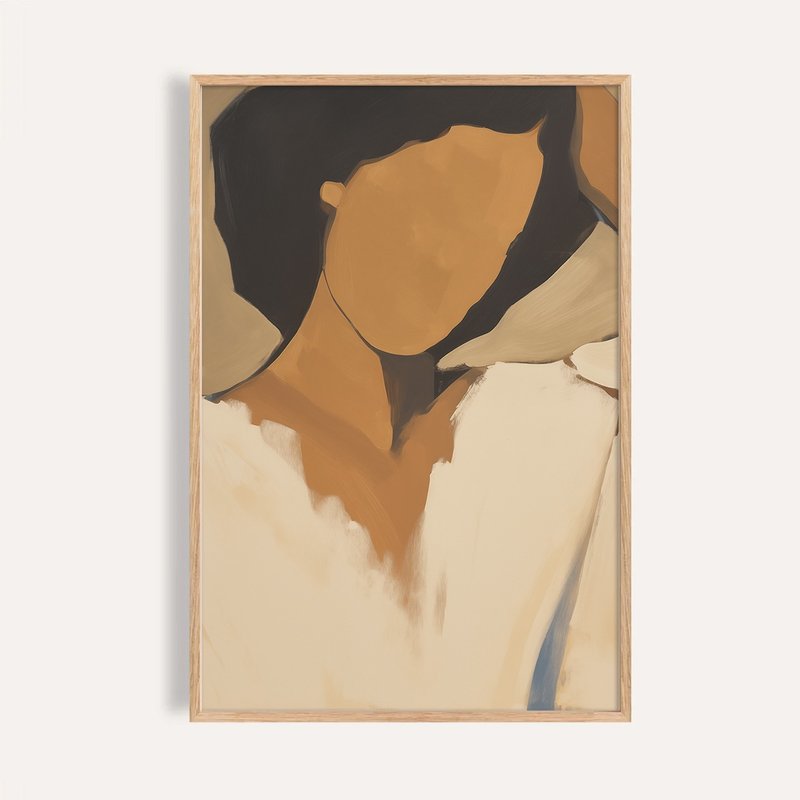 靜默之姿 Silent Form / 現代抽象人物掛畫 - 海報/掛畫/掛布 - 紙 