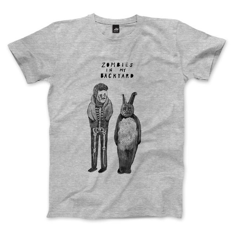 ドニー＆フランク-グレーのリネン-ニュートラルなTシャツ