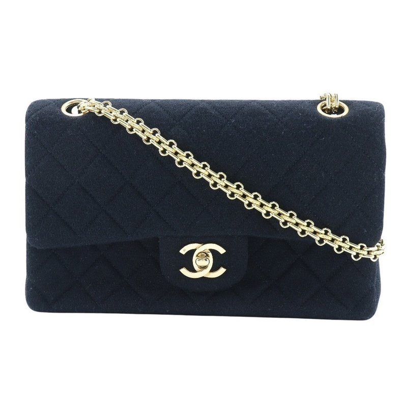 【日本直送】シャネル CHANEL チェーンショルダー ショルダーバッグ マトラッセ ダブルフラップ ジャージ 黒 レディース【中古】 - 側背包/斜背包 - 其他材質 黑色