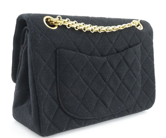シャネル マトラッセ フラップ ダブル チェーン ショルダー バッグ 黒 シャネル マトラッセ ダブルフラップ チェーンショルダーバッグ