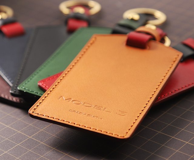  for Tesla Model 3 Car Key Card Holder Leather Card