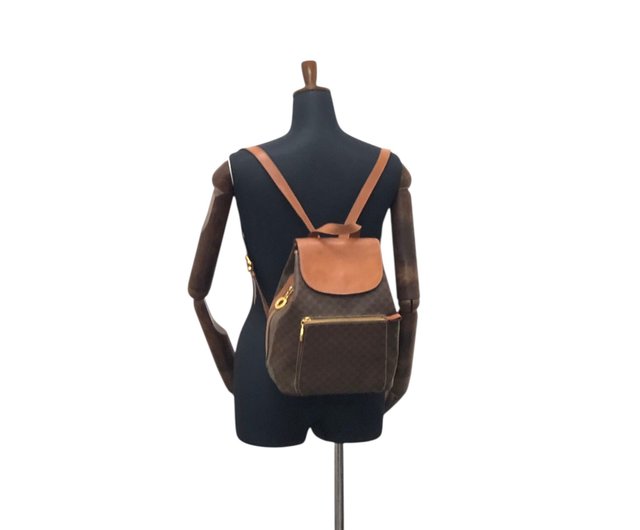 日本直送 名牌中古包 】CELINE セリーヌ バックパック ブラウン