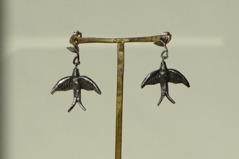 Bird pierce - Earrings & Clip-ons - Other Metals 