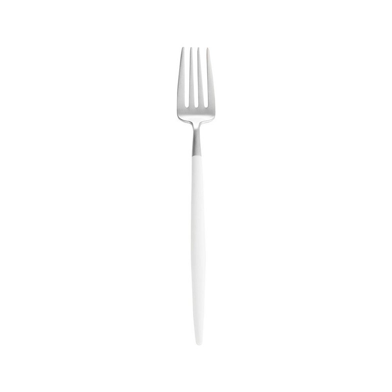 MIO WHITE MATTE CUTLERY TABLE FORK - Cutlery & Flatware - Stainless Steel White