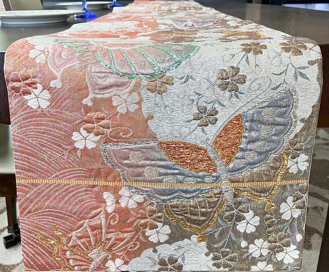 豪華 着物の帯のテーブルランナー 正絹 - ショップ Japanese style by 
