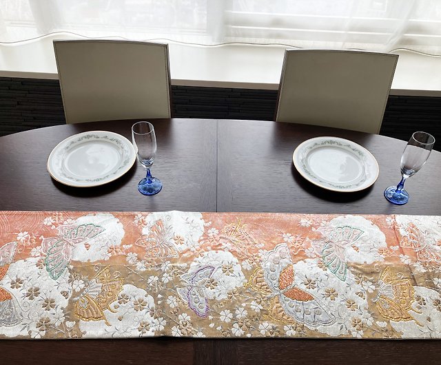 豪華 着物の帯のテーブルランナー 正絹 - ショップ Japanese style by 