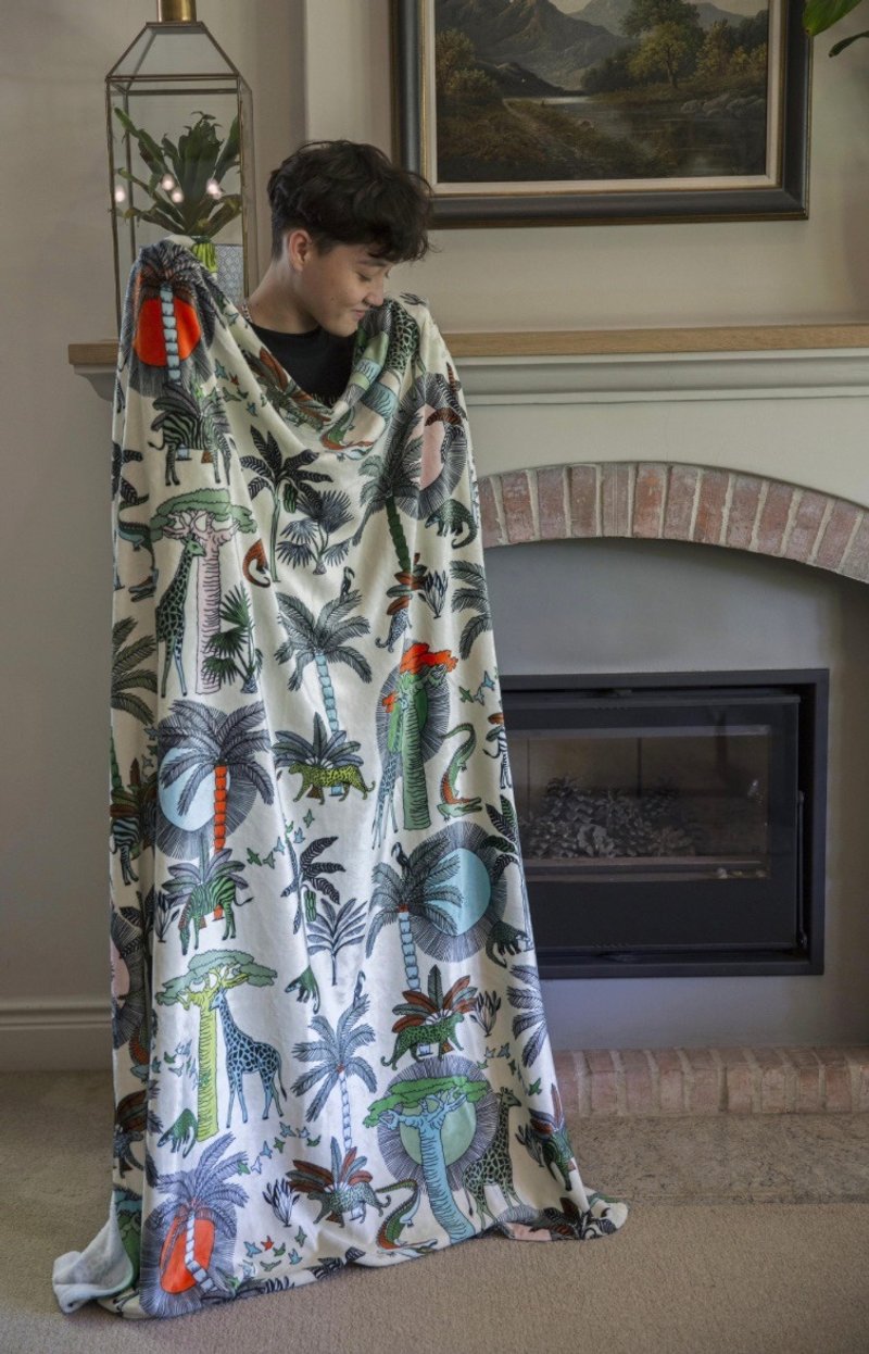 aLoveSupreme_Blankets 南非雙面刷毛超親膚蓋毯_非洲動物王國 - 棉被/毛毯 - 其他材質 