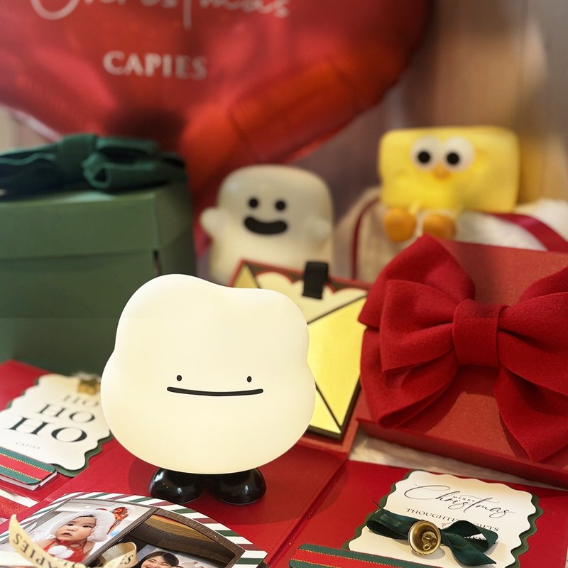 【聖誕泡泡夜燈套組】│雲朵燈│起司燈│幽靈燈│交換禮物 - 禮物盒/包裝盒 - 紙 多色