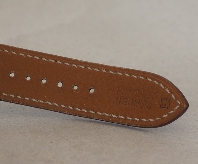 エルメス　マルジェラ期ケープコッド　レザーストラップ　ドゥブルトゥール　ブラック HERMES エルメス マルジェラ期 ケープコッド CapeCodドゥブル