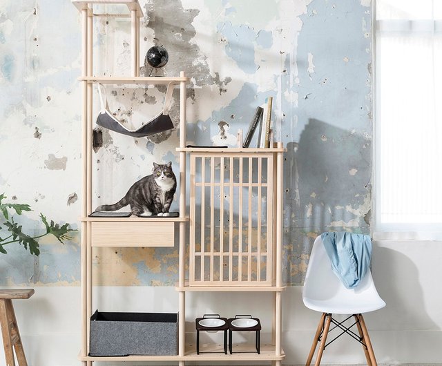 半半貓跳台 標準版 設計館拍拍寵物用品 貓跳台 貓抓板 Pinkoi