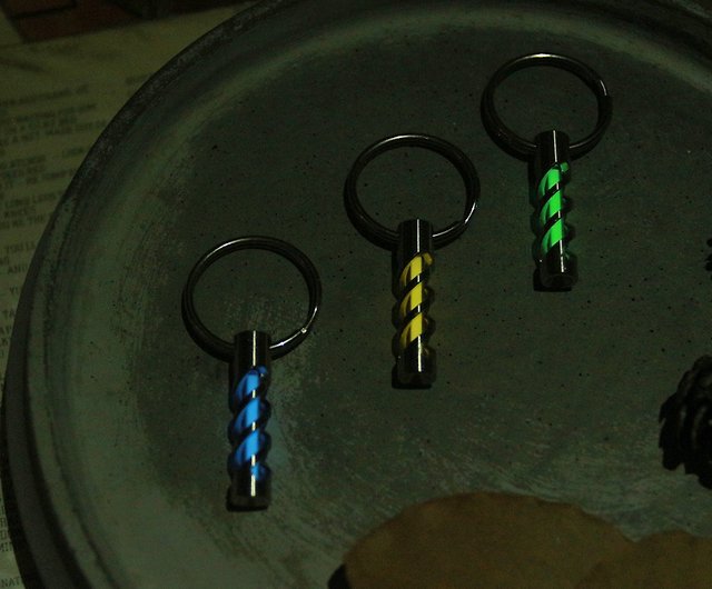 自體發光氚管鑰匙圈 3色 設計館賽先生科學工廠 鑰匙圈 鑰匙包 Pinkoi