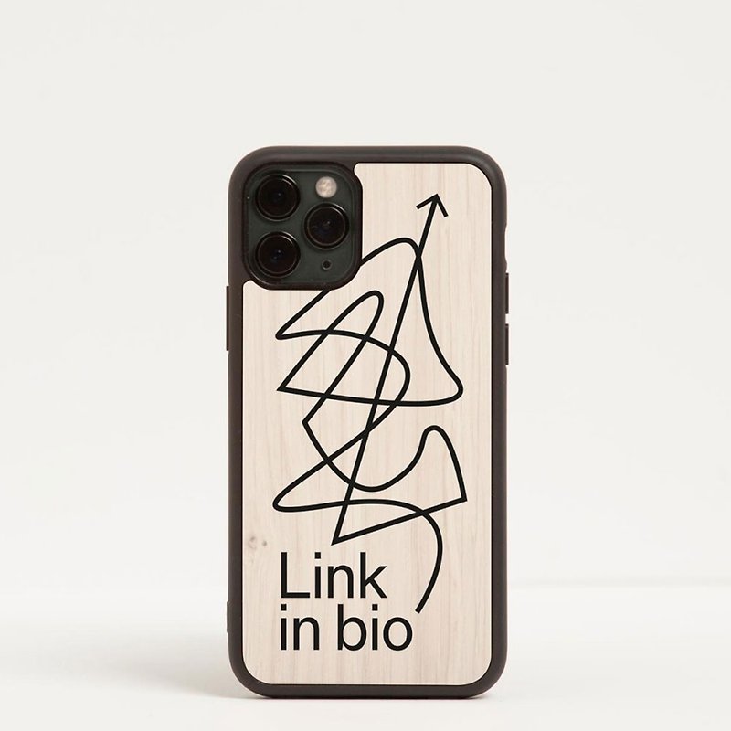 【預購】原木手機殼/Link in bio -iPhone/Huawei - 手機殼/手機套 - 木頭 咖啡色