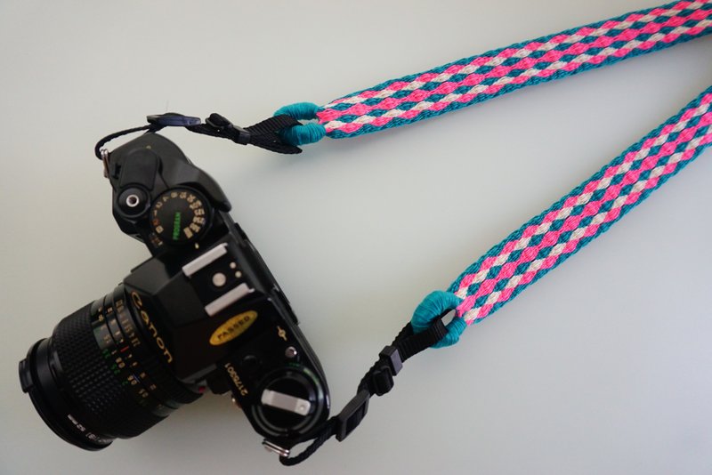 相機背帶 雙邊寬孔 手機斜背帶 - 相機帶/腳架 - 棉．麻 多色