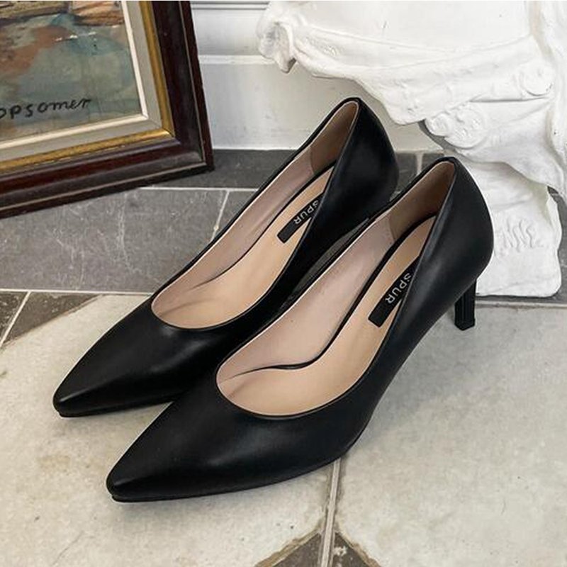 PRE-ORDER SPUR 高跟鞋 SS8015 (Black) - 其他女皮鞋 - 其他材質 