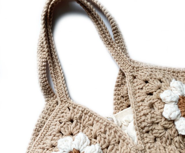 ショルダーバッグ作り方 Shoulder Bag 作り方を少し変えて花柄の