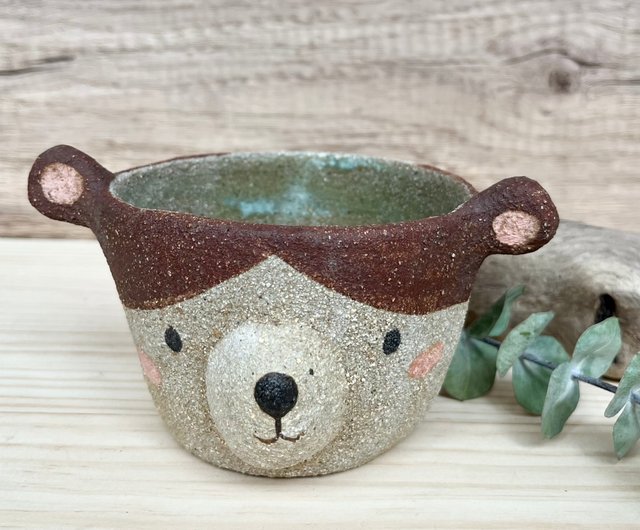 A Lu Bear 陶器 器/装飾/ギフト/ハンドメイド 手描き アメリカ輸入