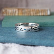 ハンドメイド 糸リング 【市松模様】 シルバー925 指輪 テール