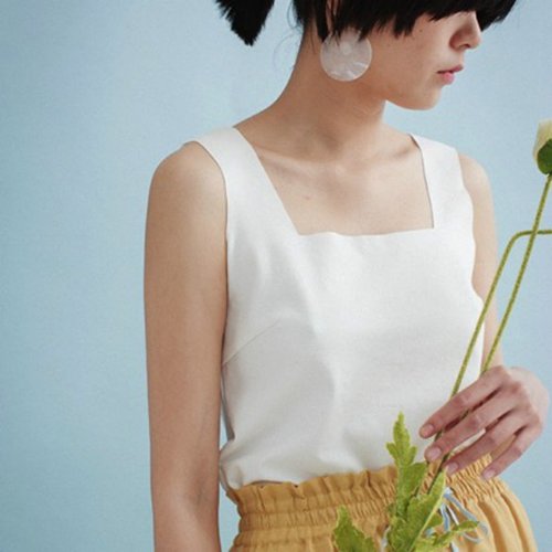 Old fashion new version of the retro square vest classic reprint summer must take the necessary