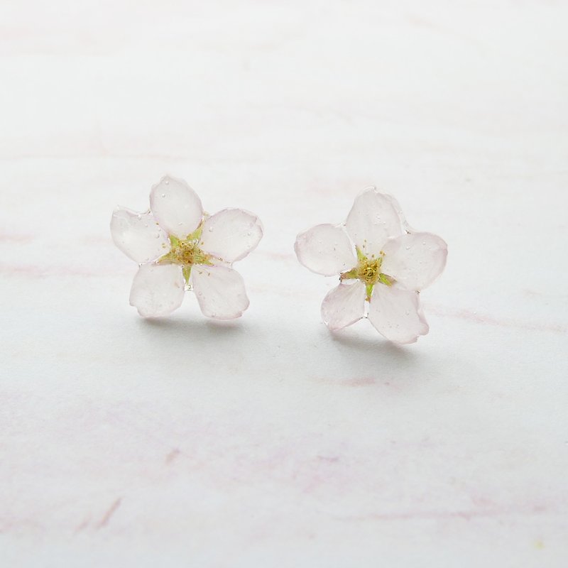 Cherry blossom Earrings - Earrings & Clip-ons - Resin Pink