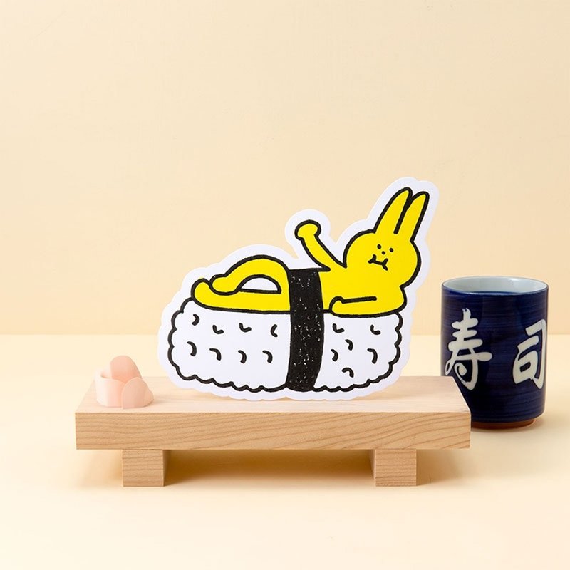 すしぶーちゃんポストカード - 卡片/明信片 - 紙 多色