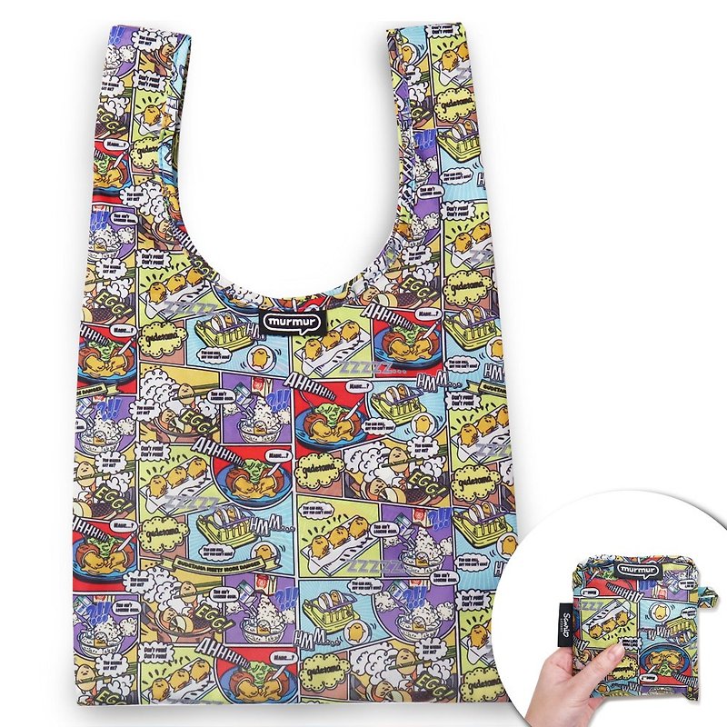 Lunch bags Shopping bags - sanrio gudetama - กระเป๋าถือ - พลาสติก หลากหลายสี