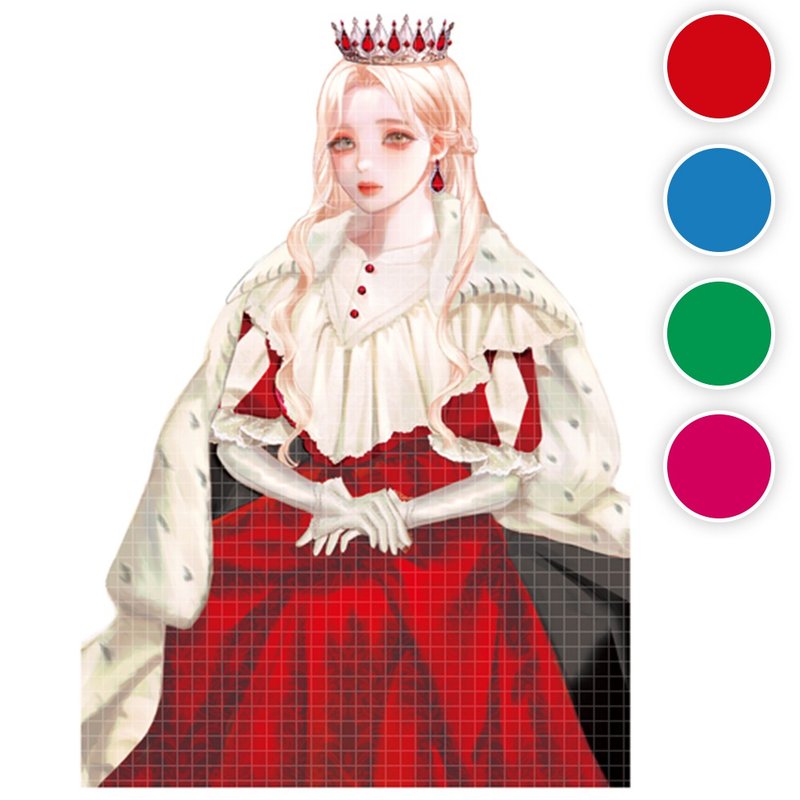 Isabella (4colors) 30 (honne market) person sticker girl sticker blackraccoon - 貼紙 - 紙 