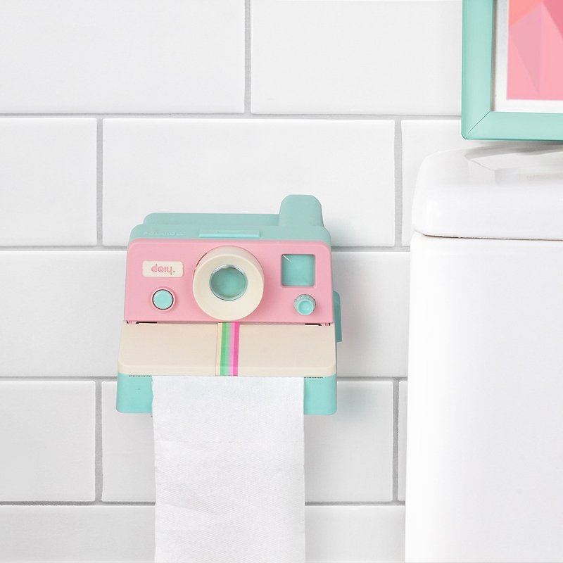 Plastic Bathroom Supplies Pink - DOIY Laride Volume toilet paper holder (pink)