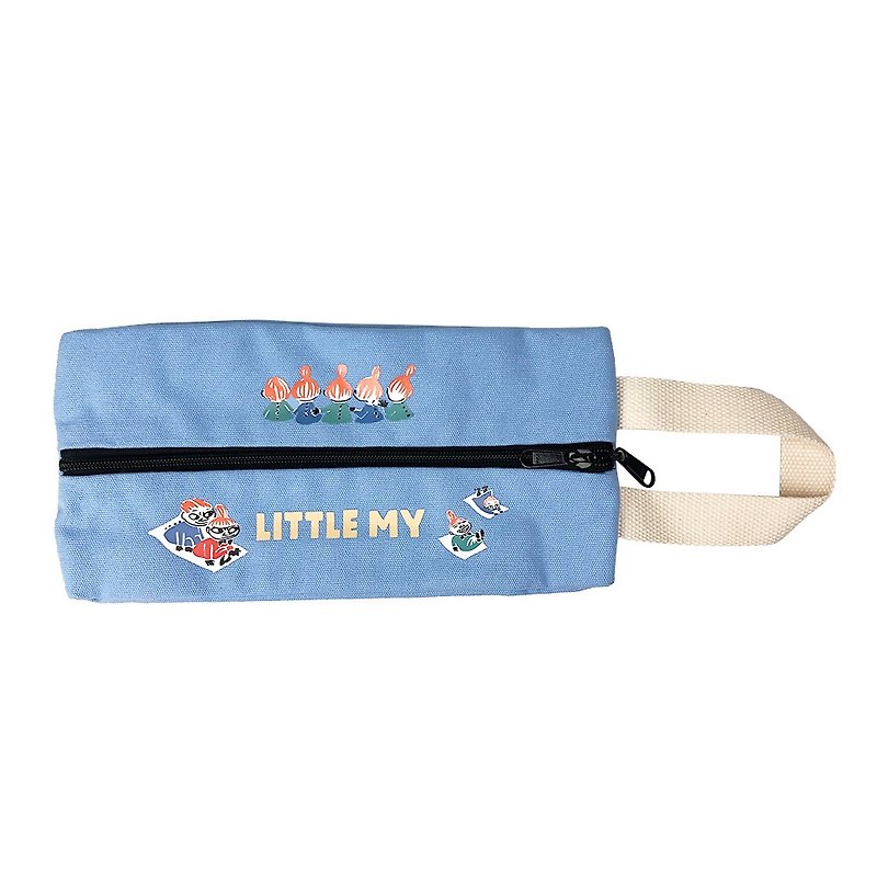 Moomin Authorized-Multifunctional Facial Paper Pack (Water Blue) - กล่องทิชชู่ - ผ้าฝ้าย/ผ้าลินิน สีน้ำเงิน
