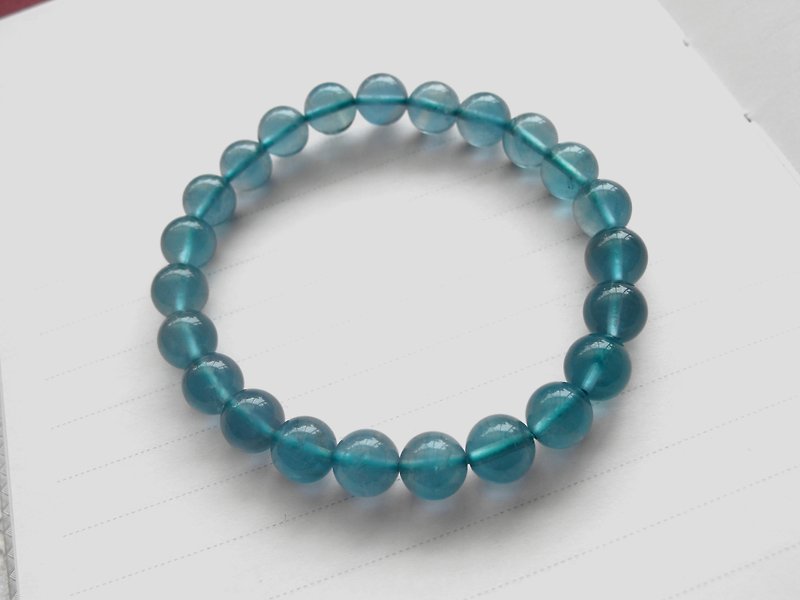 【Deep】 6mm Fluorite - Handmade natural stone series - Bracelets - Gemstone Blue