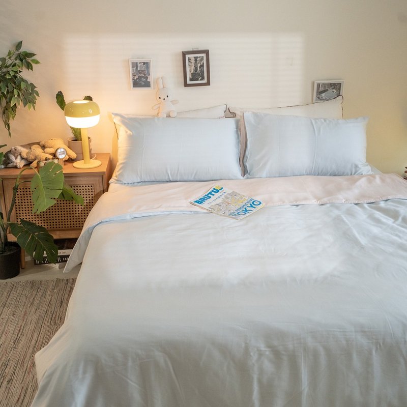 蜜桃蘇打 薄床包兩用被組(60支)  100%天絲【超取限一組】 - 寢具/床包 - 其他材質 多色