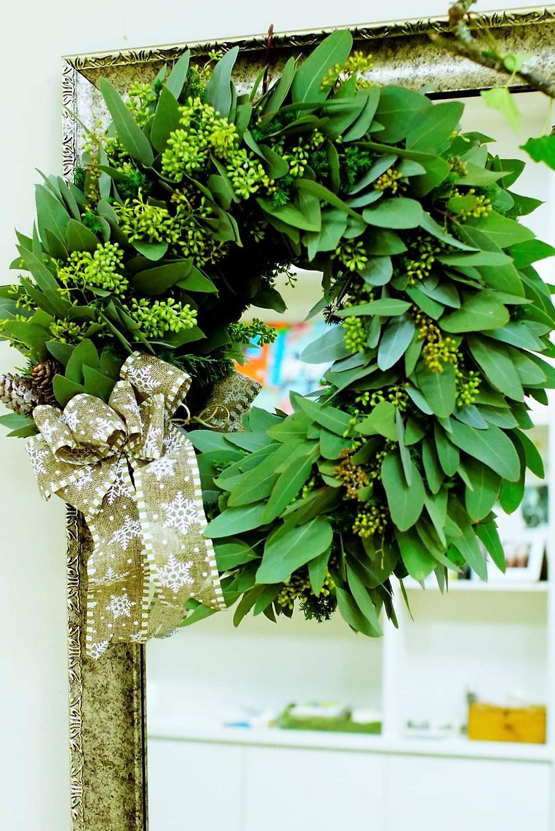 【คลาสเวิร์คช็อป】[Experience] Eucalyptus wreath [Handmade course]