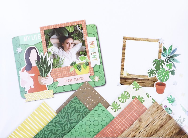 CRAFT PAPER KIT – PLANT PERSON - Cards & Postcards - Paper Multicolor