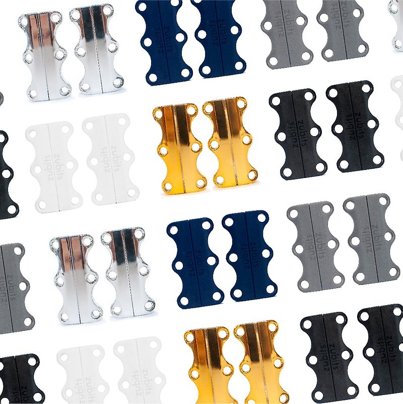 其他材質 運動配件 多色 - 超值組合 - 美國 Zubits 強磁鞋帶扣 3 號 ( 任選兩款 )