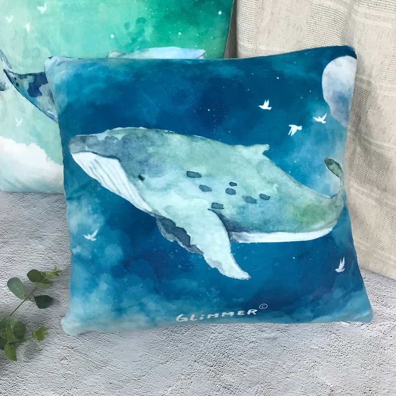 夢幻島鯨魚 -絨毛午睡 / 沙發枕