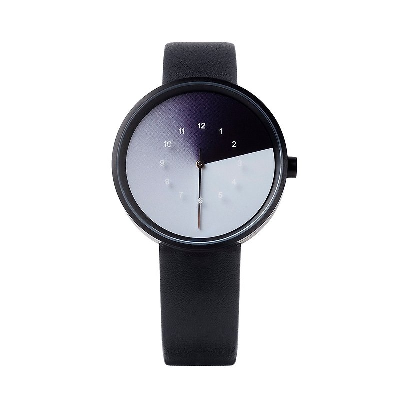 Hidden Time Watch 世界第一支隱藏時光的錶-霧黑 - 對錶/情侶錶 - 貴金屬 黑色