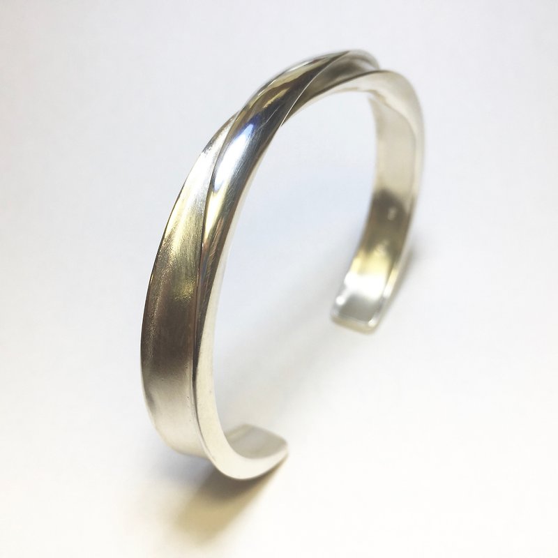 大無限鍛敲 純銀手環 特別訂製版 - 手鍊/手環 - 其他金屬 銀色