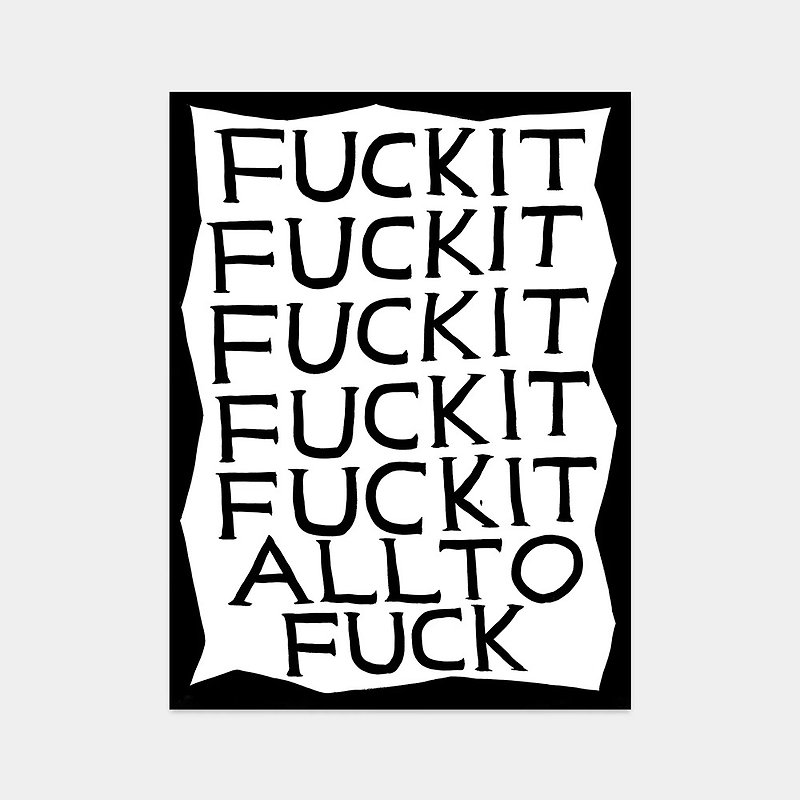 【Art Hanging】David Shrigley | Forget it - Posters - Paper 