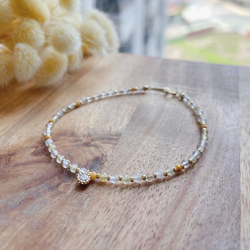 Fast delivery of gold crystal topaz-hot air balloon- - Bracelets - Gemstone Yellow