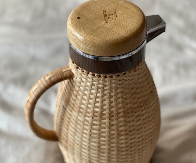 Zojirushi Japan Showa Handmade Rattan Kettle Push-on Kettle Magic Bottle  Insulated Kettle - Shop the-old-soul Vacuum Flasks - Pinkoi