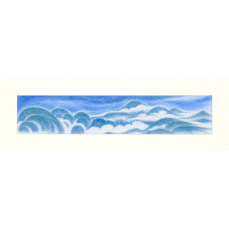 幽遠|膠彩礦物 紙本 - 海報/掛畫/掛布 - 紙 