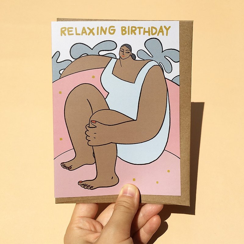 Greeting Card - Relaxing Birthday