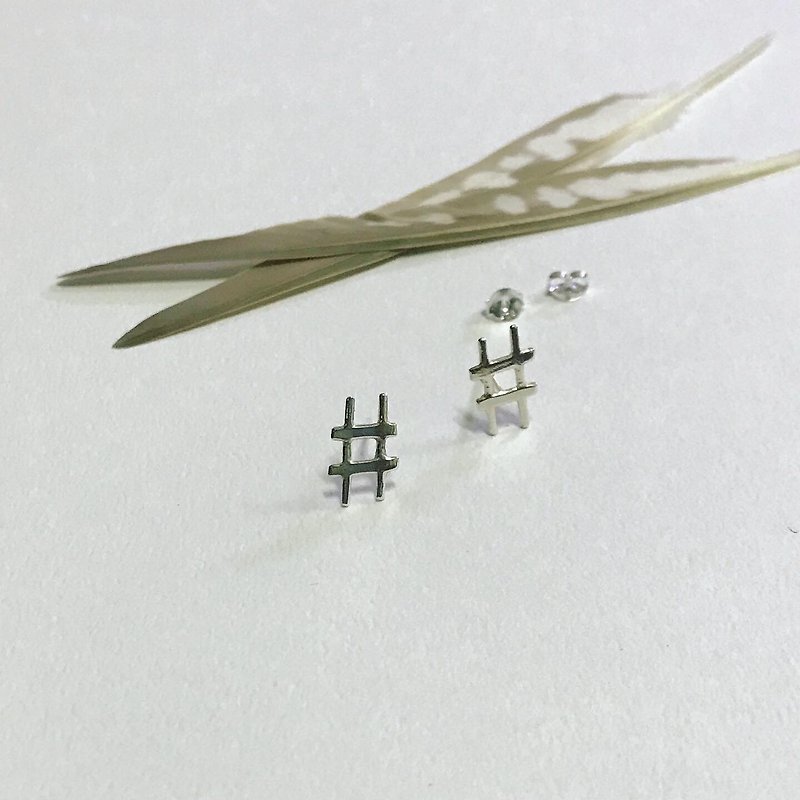 Sheng Mark/Pure Silver Earrings - Earrings & Clip-ons - Sterling Silver Silver