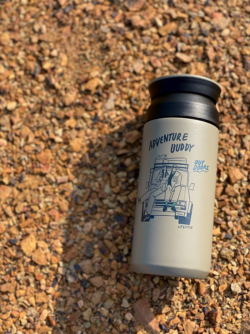 Travel tumbler – Adventure buddy - Cups - Stainless Steel White