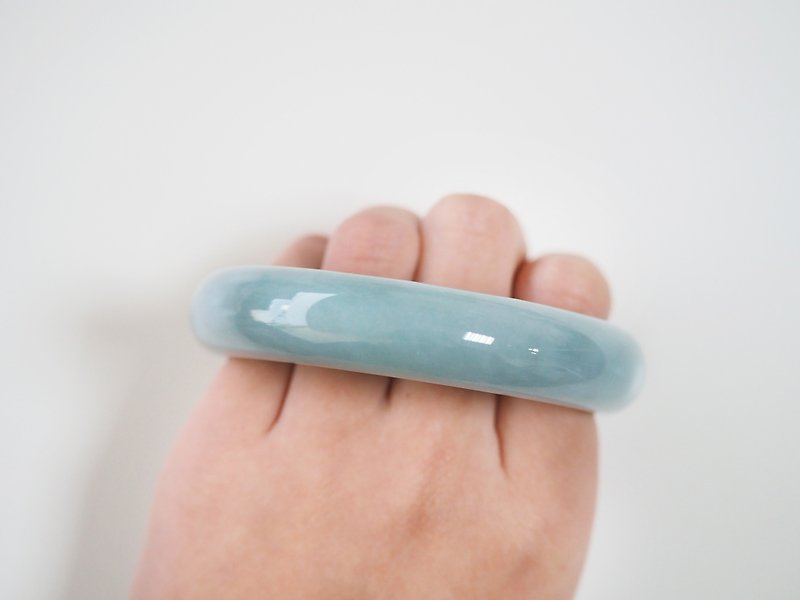Natural Jade Jadeite Bracelet / Burma Jade A Goods • With Gift Wrap - สร้อยข้อมือ - หยก สีเขียว