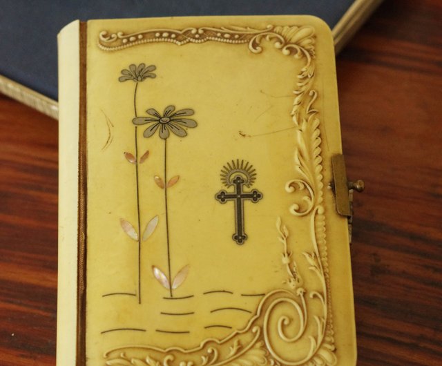 フランス　アンティーク　聖書 フランス アンティーク 聖書 1870年製